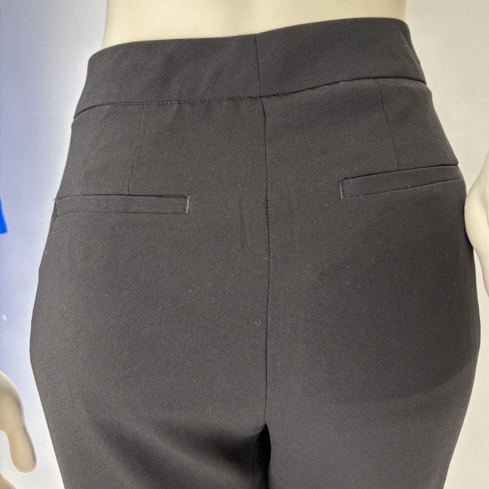 Kenneth Cole Reaction Black Capri Dress Pants Y2K Office Siren Quiet Luxury M - Picture 10 of 16